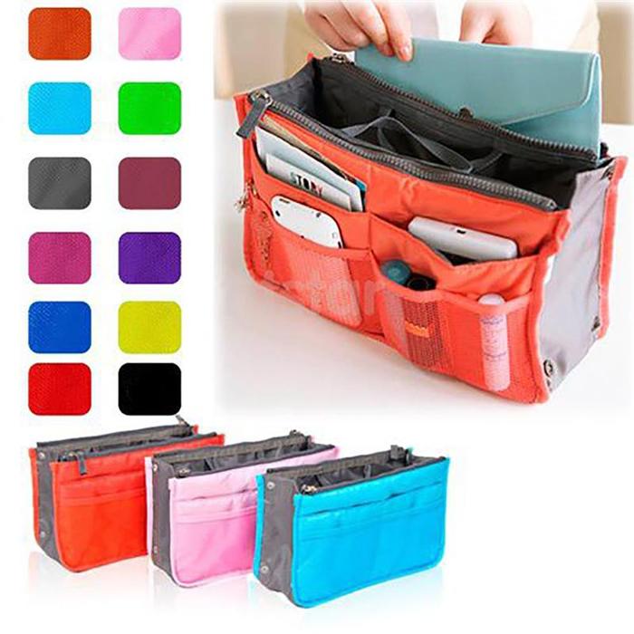 Travel cosmetic organizer bag