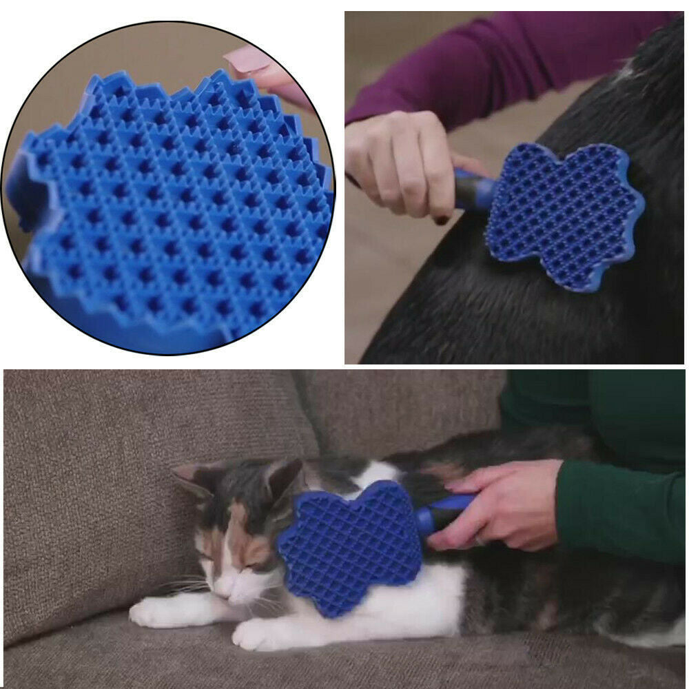 Pet hair remover brush