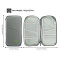 1Pc Travel Passport Wallet 12Cells Ticket ID Credit Card Holder Water Repellent Documents Phone Organizer Zipper Case Business Trip Daily Use