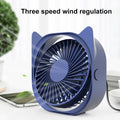 Desktop Mini Portable Electric Fan 360 Degree Adjustable Summer Cooling Tool