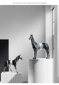 Nordic Light Luxury Horse Decoration Office Wine Cabinet Home Decorations