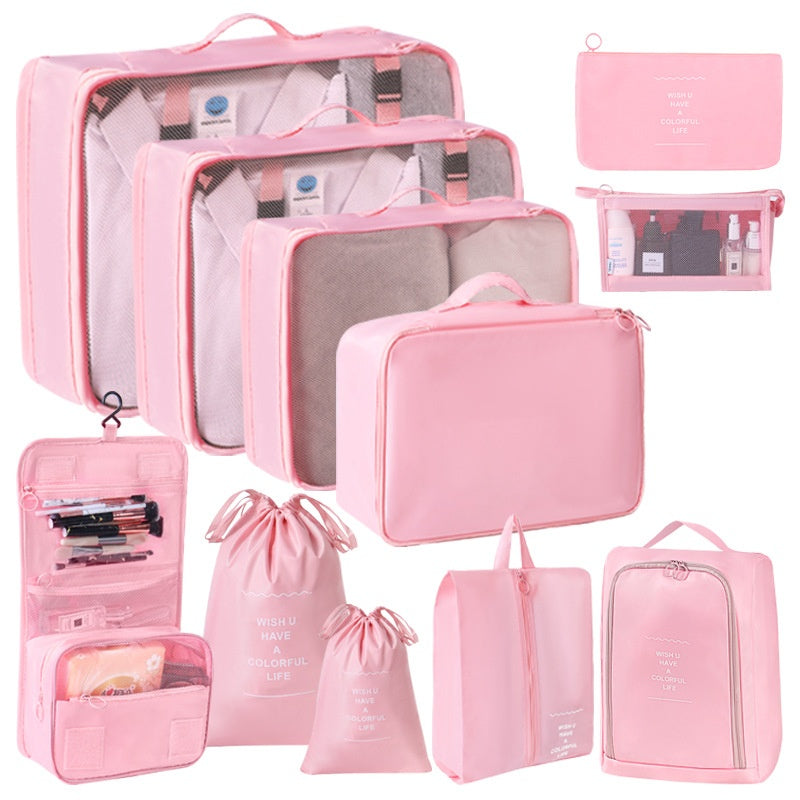 Travel Storage Bag 8-Piece Set Suitcase Clothing Organizer