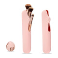 Travel Makeup Brush Holder, Beauty Blender Holder ,Silicone Make Up Brush Organizer Case With Makeup Sponge Holde,Soft & Sleek Cosmetic Pouch For Makeup Tools & Toiletry