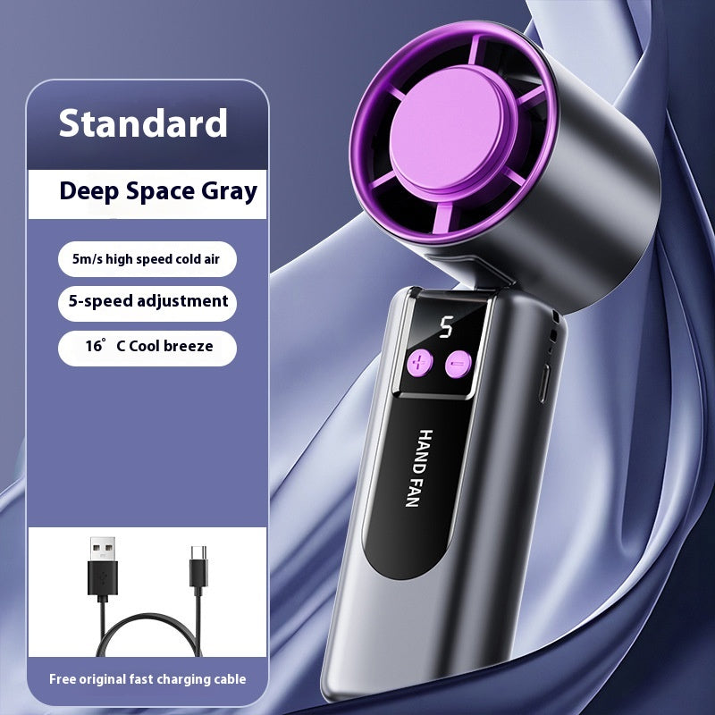 New Handheld Cooling Fan Foldable Portable Portable Small Mini Outdoor Halter Fan